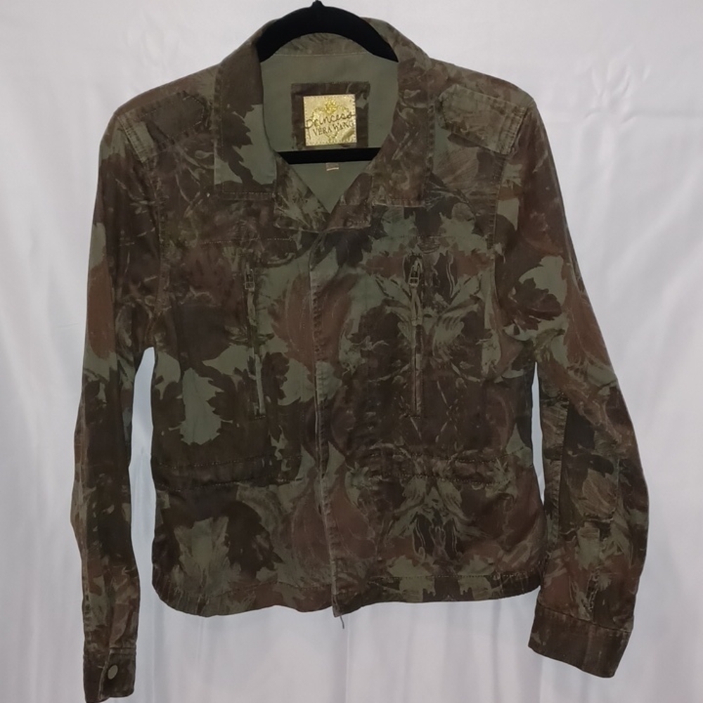 Princess Vera Wang Military Camo Utility Jacket - M